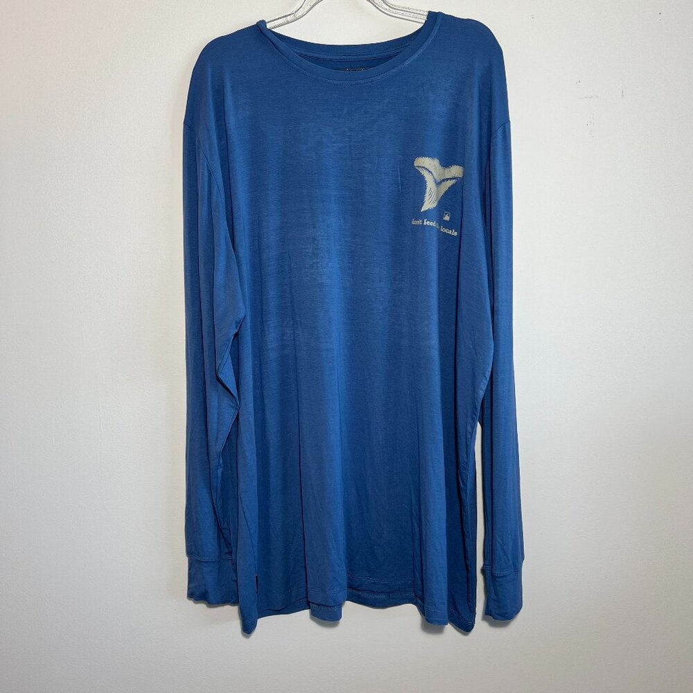 NWT Flomotion Performance Gear Bamboo shirt.  Blue.  Size Men's XXL
